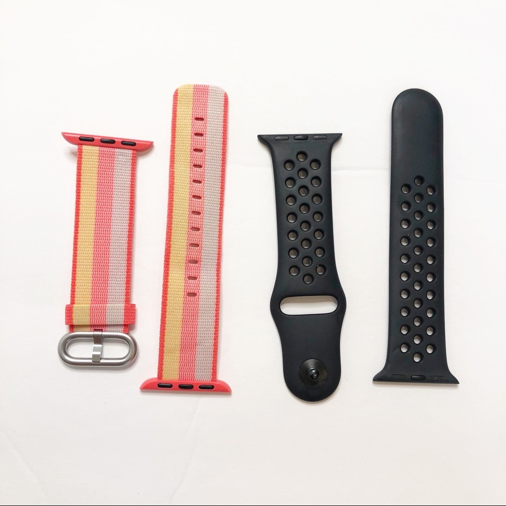 Genuine Apple Watch Lot Woven Striped  Nylon Band